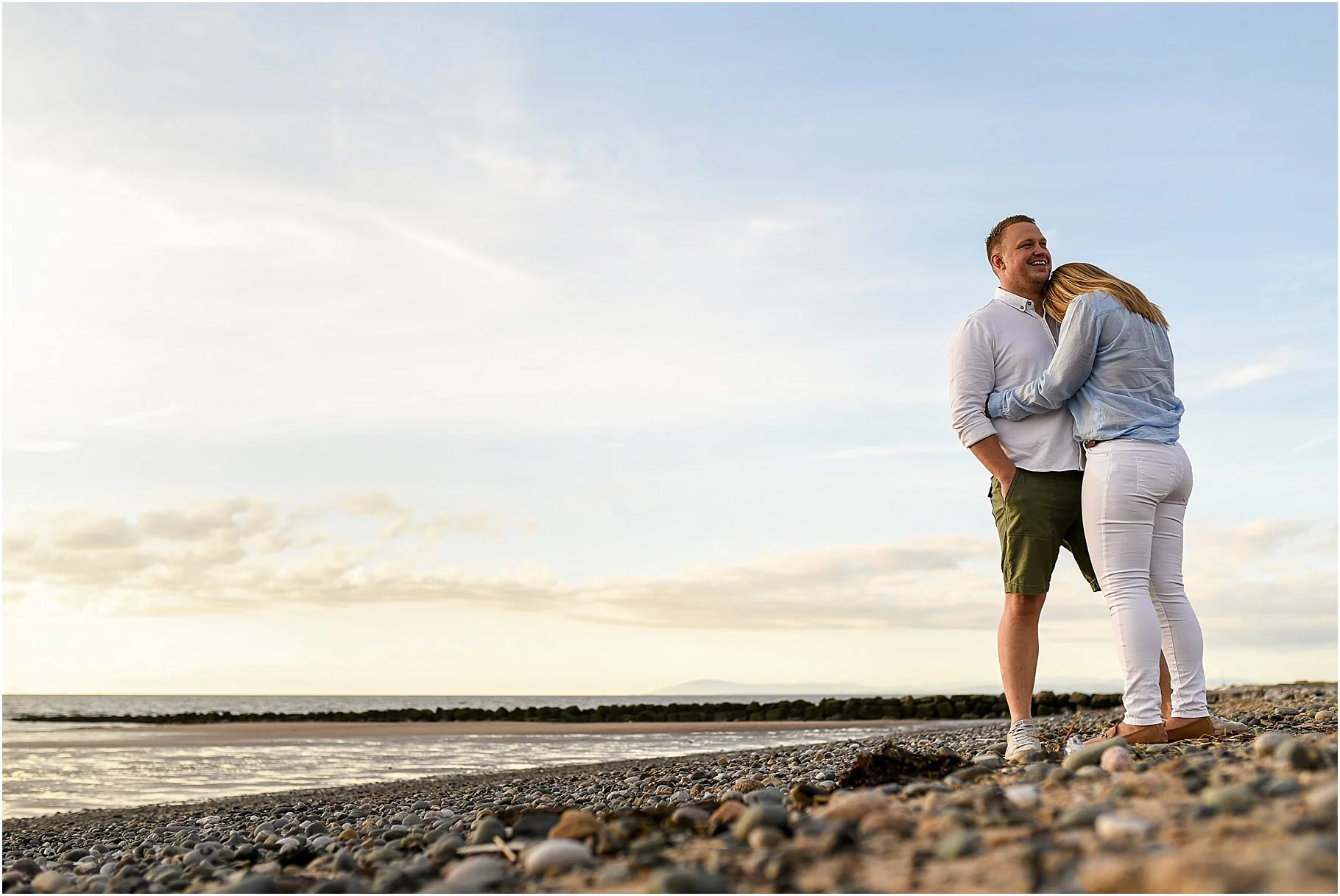 Cleveleys Beach Pre-Wedding Shoot – James &amp; Natasha