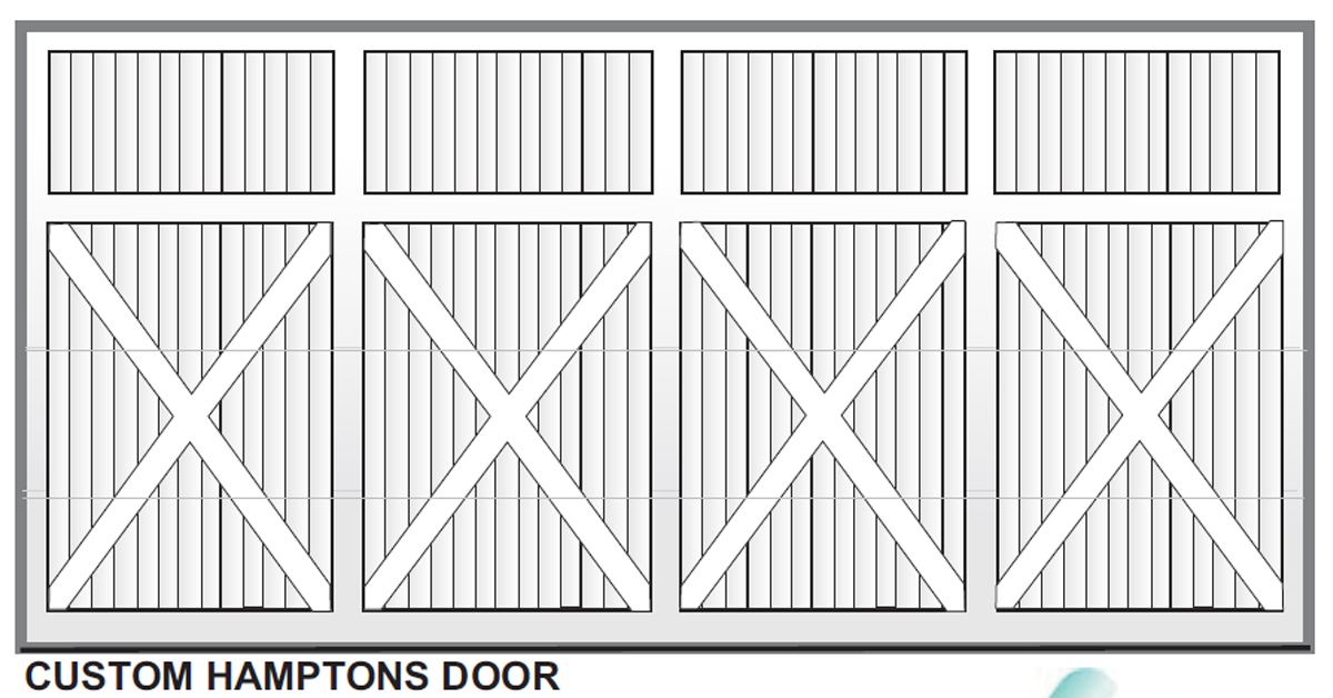 View of Hampton's Style Custom Garage Door — Stoddart Group