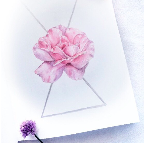 Copy of crystal grid of a rose by Kieta Thomas