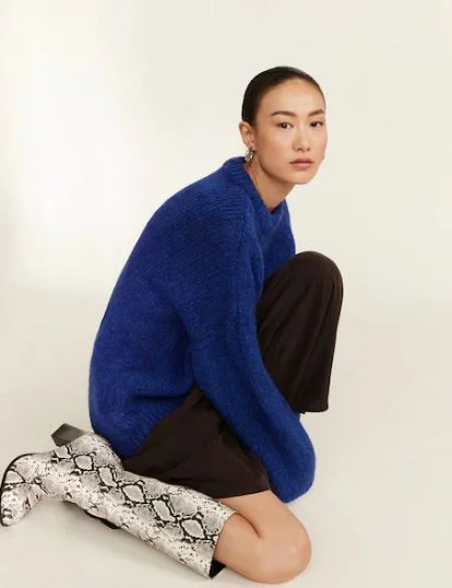 Sweaters and snake skin