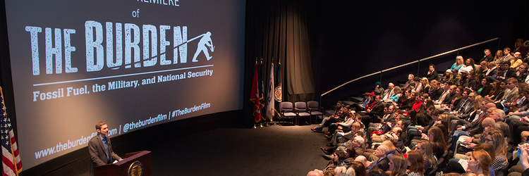 World premiere of The Burden , in association with the Truman National Security Project, which has been credited with passage of significant clean energy legislation and other policies.