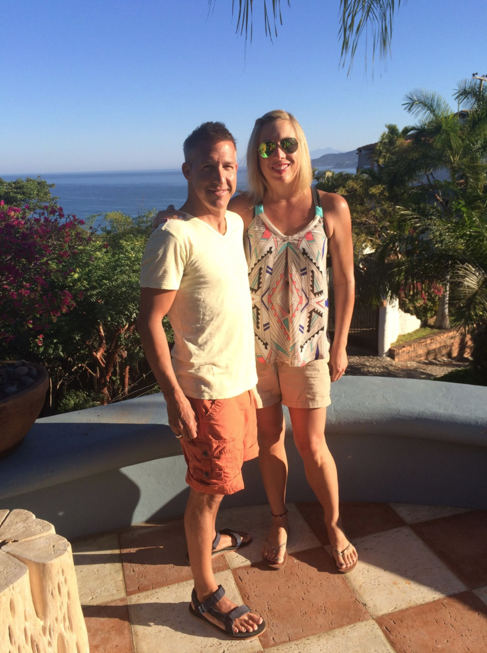 Paul with Dawn in Sayulita, Mexico