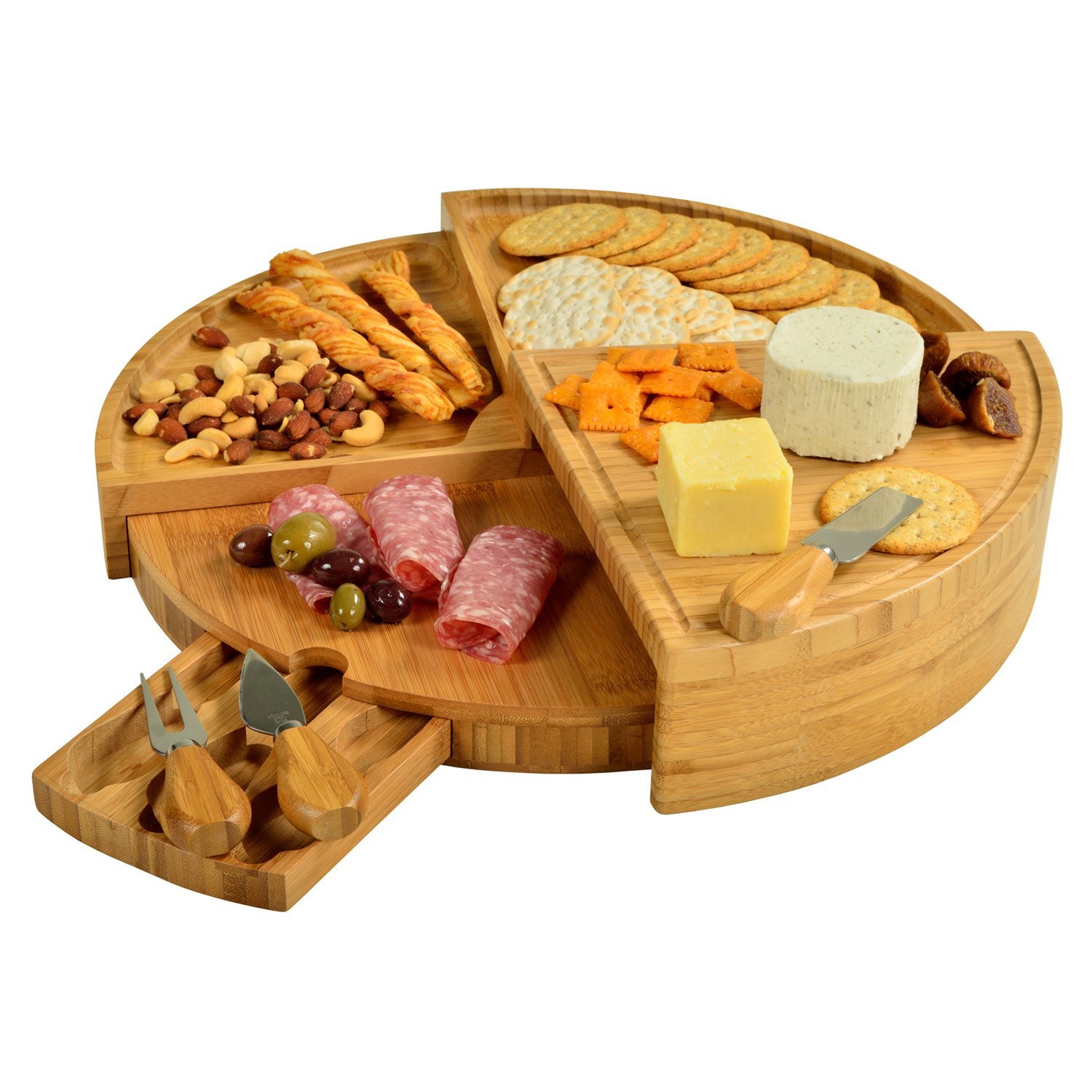 10. Bamboo Transformable Cheese Board Set | $$