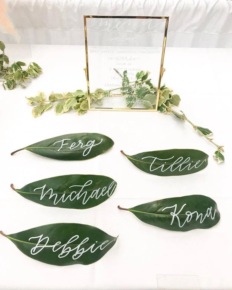green name cards