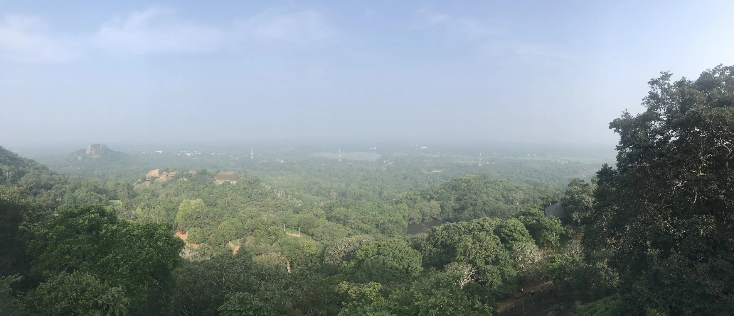 The view of Mihintale from atop the Maha Stupa. You can see the whole town from here. See that tower in the distance towards the right? That’s where Rajarata University is.