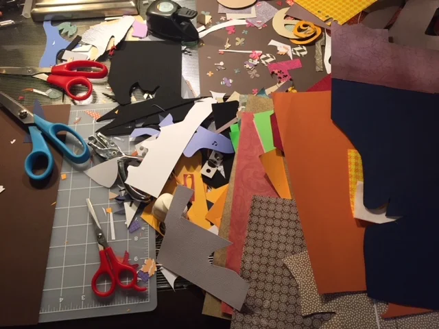 Behind the Book - Cut paper collage illustrations