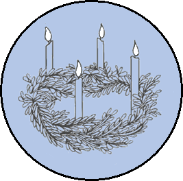 liturgical year - Advent 2 white flames.png