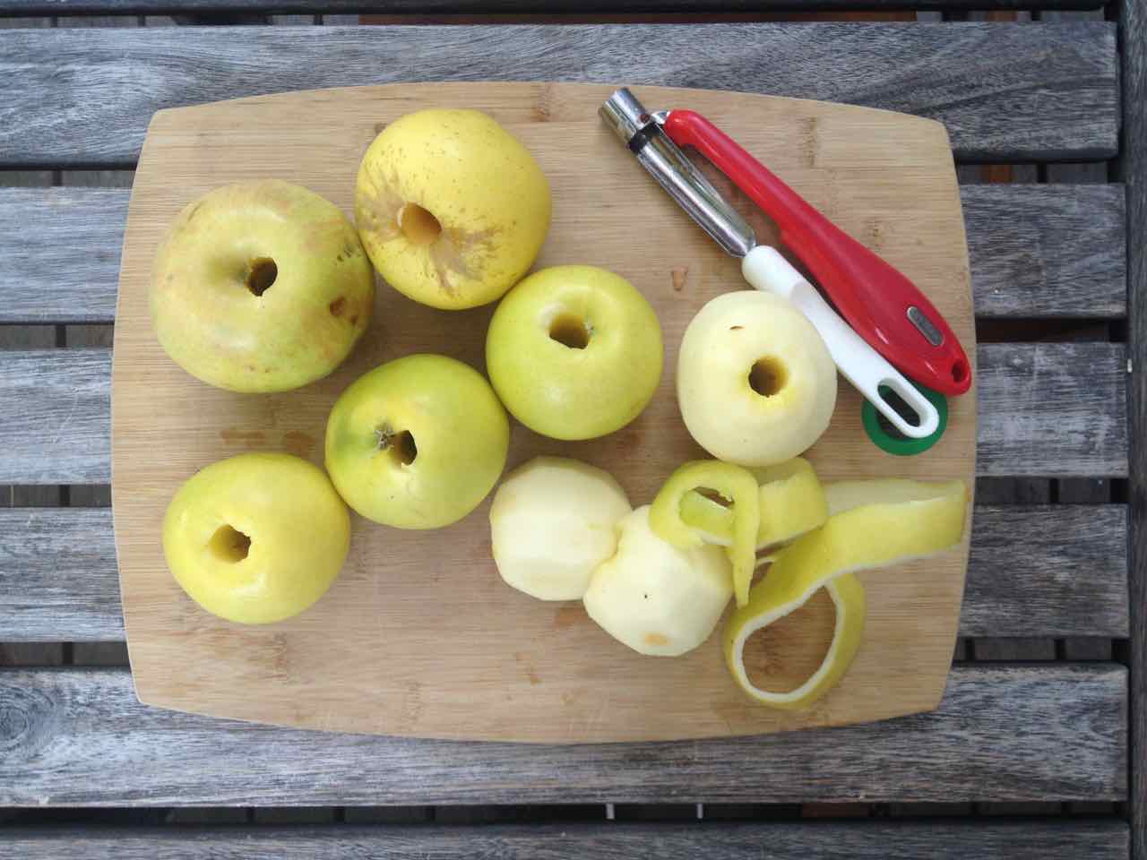 Home made apple juice.