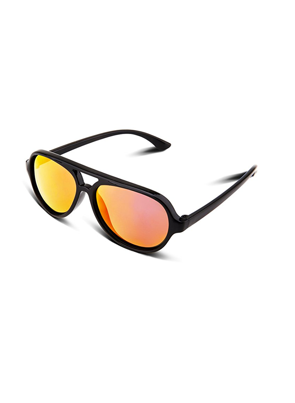 Black Reflective Aviator
