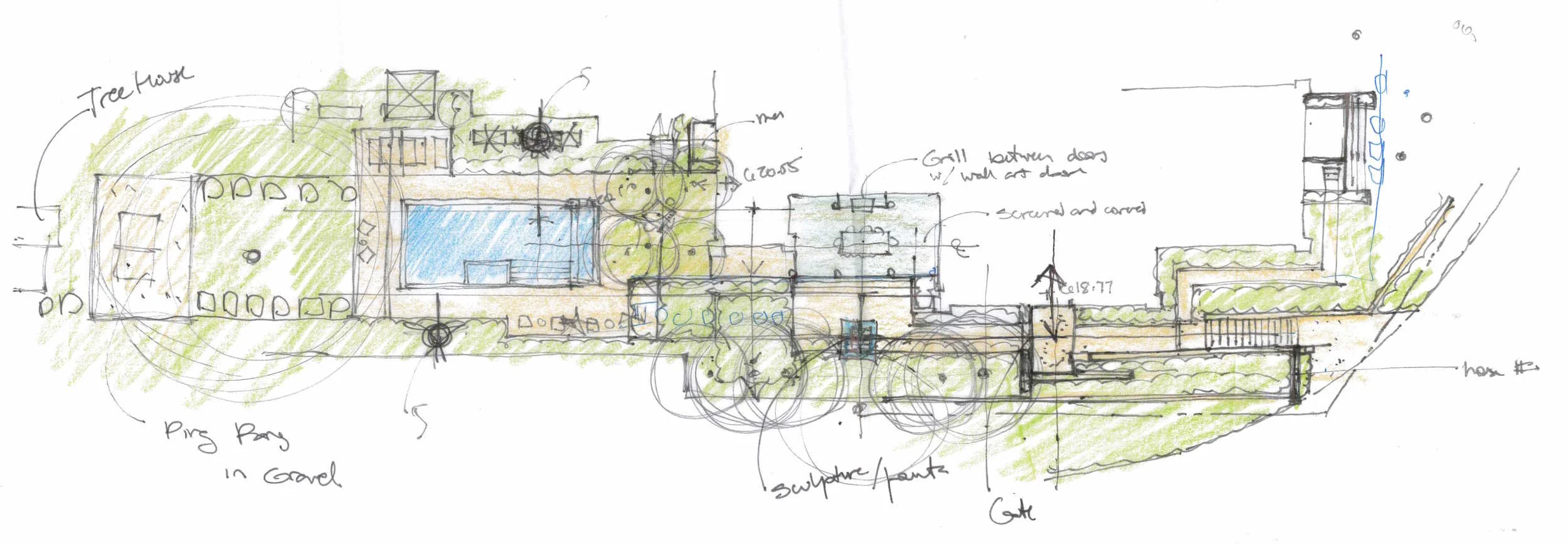 Conceptual Sketch by Arterra Landscape Architects