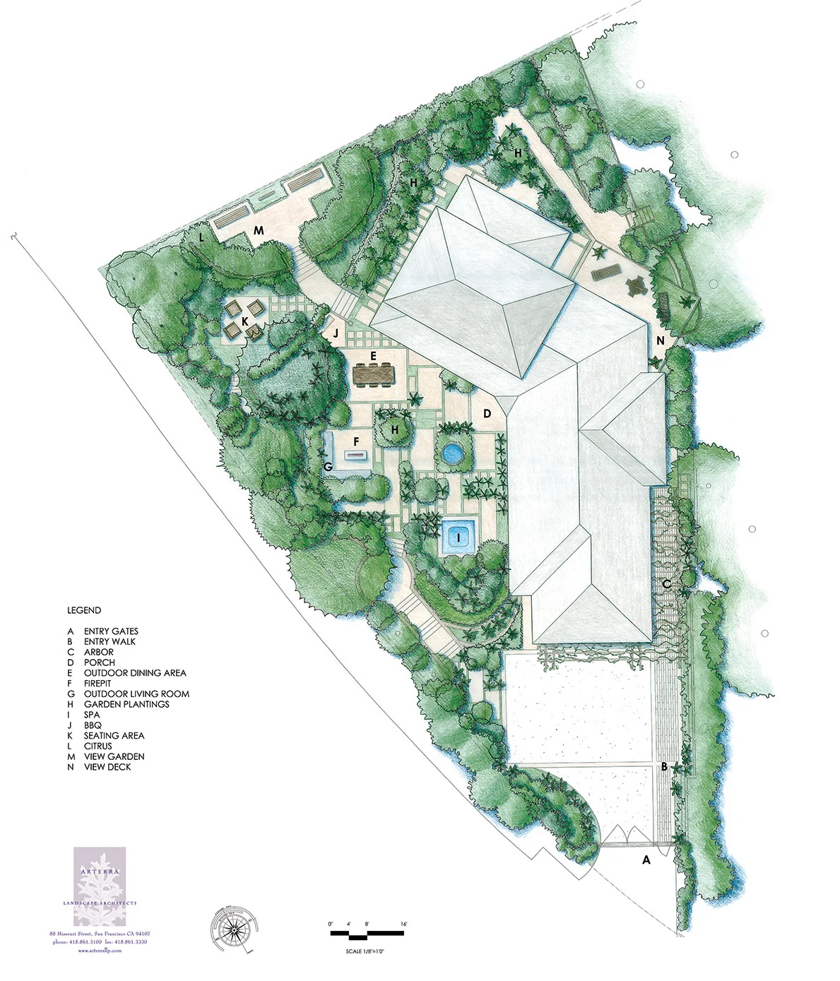Master Plan by Arterra Landscape Architects