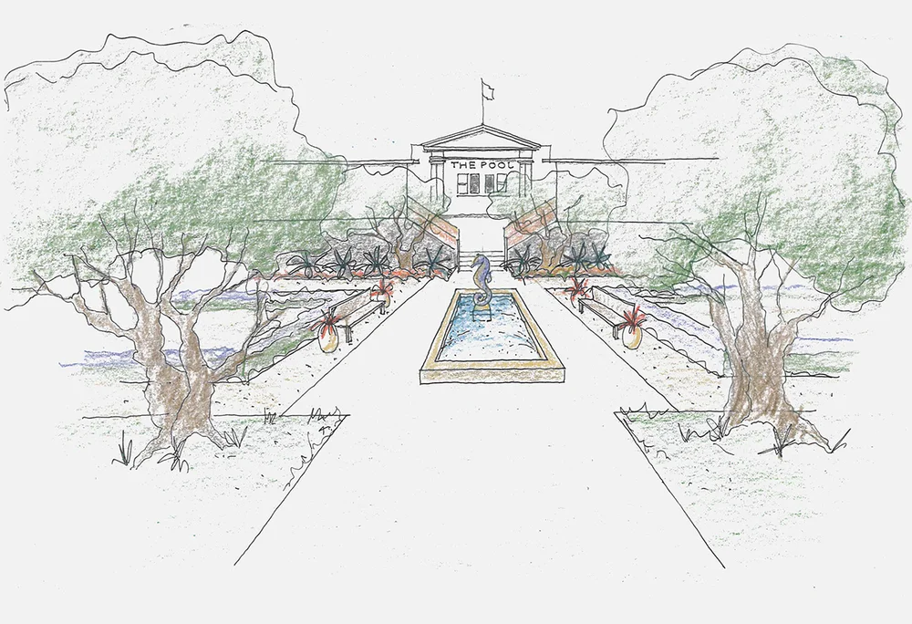 Conceptual Sketch by Arterra Landscape Architects