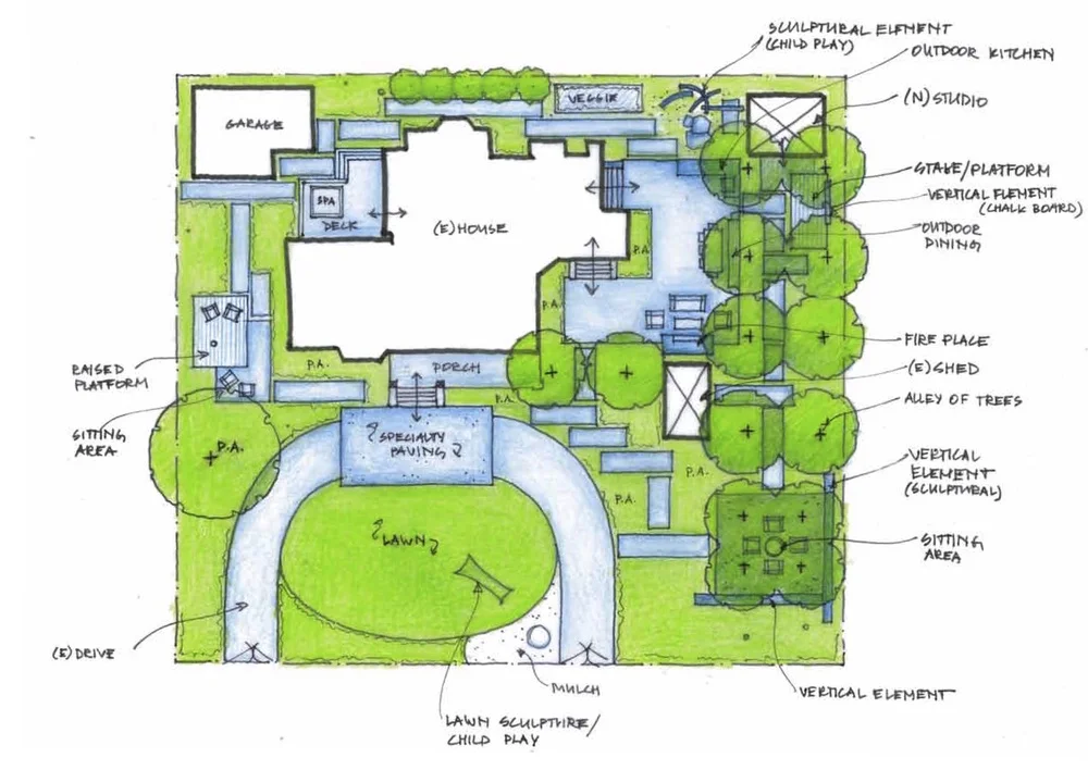 Conceptual plan by Arterra Landscape Architects