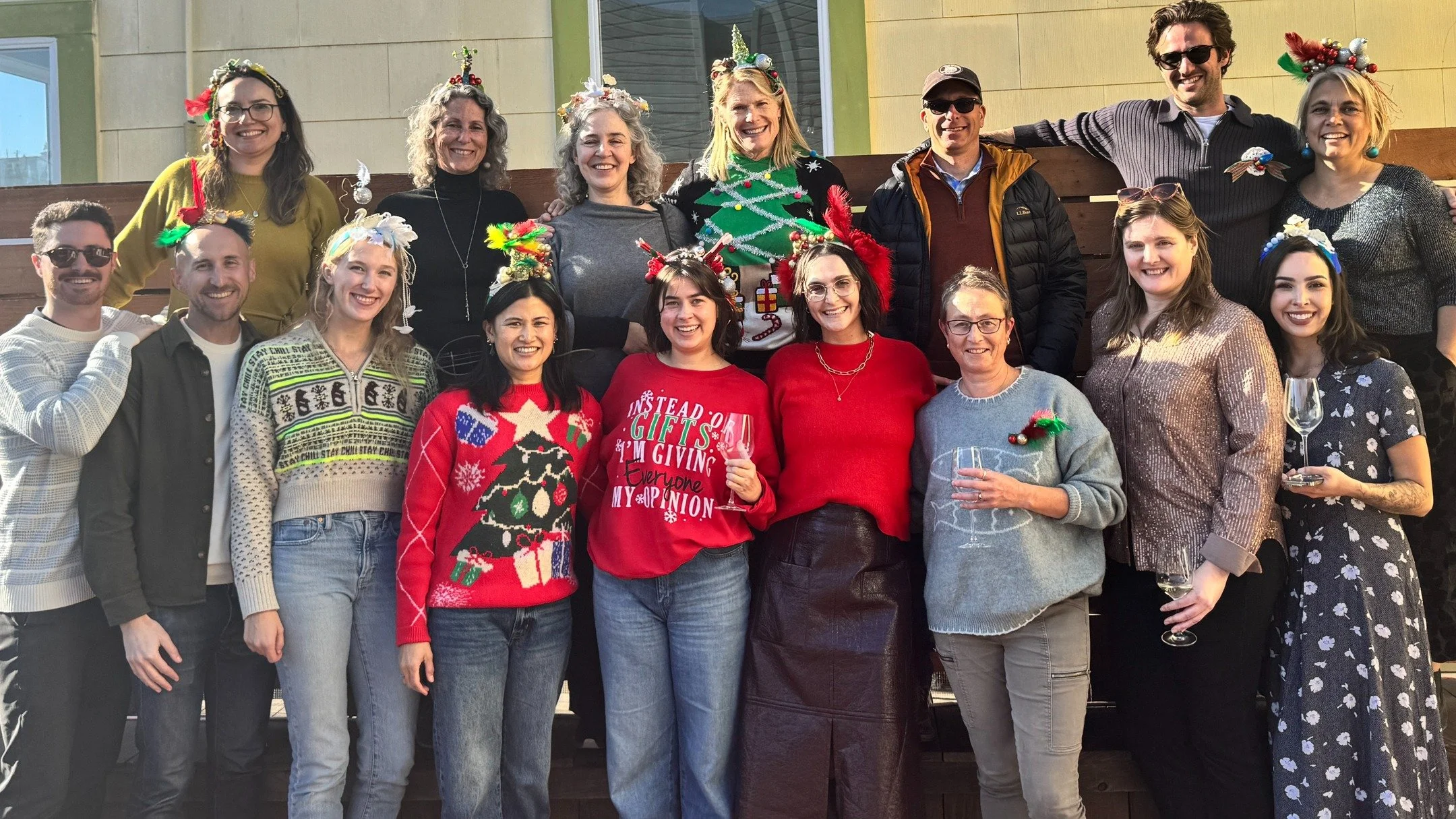 What a year with this crew! We are over the top proud of our team and the work we have created together. Happy holidays!