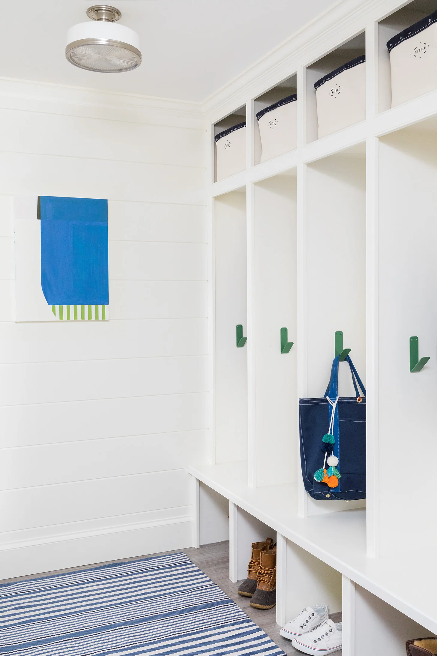 mudroom with cubbies - Huffard House Interior Design