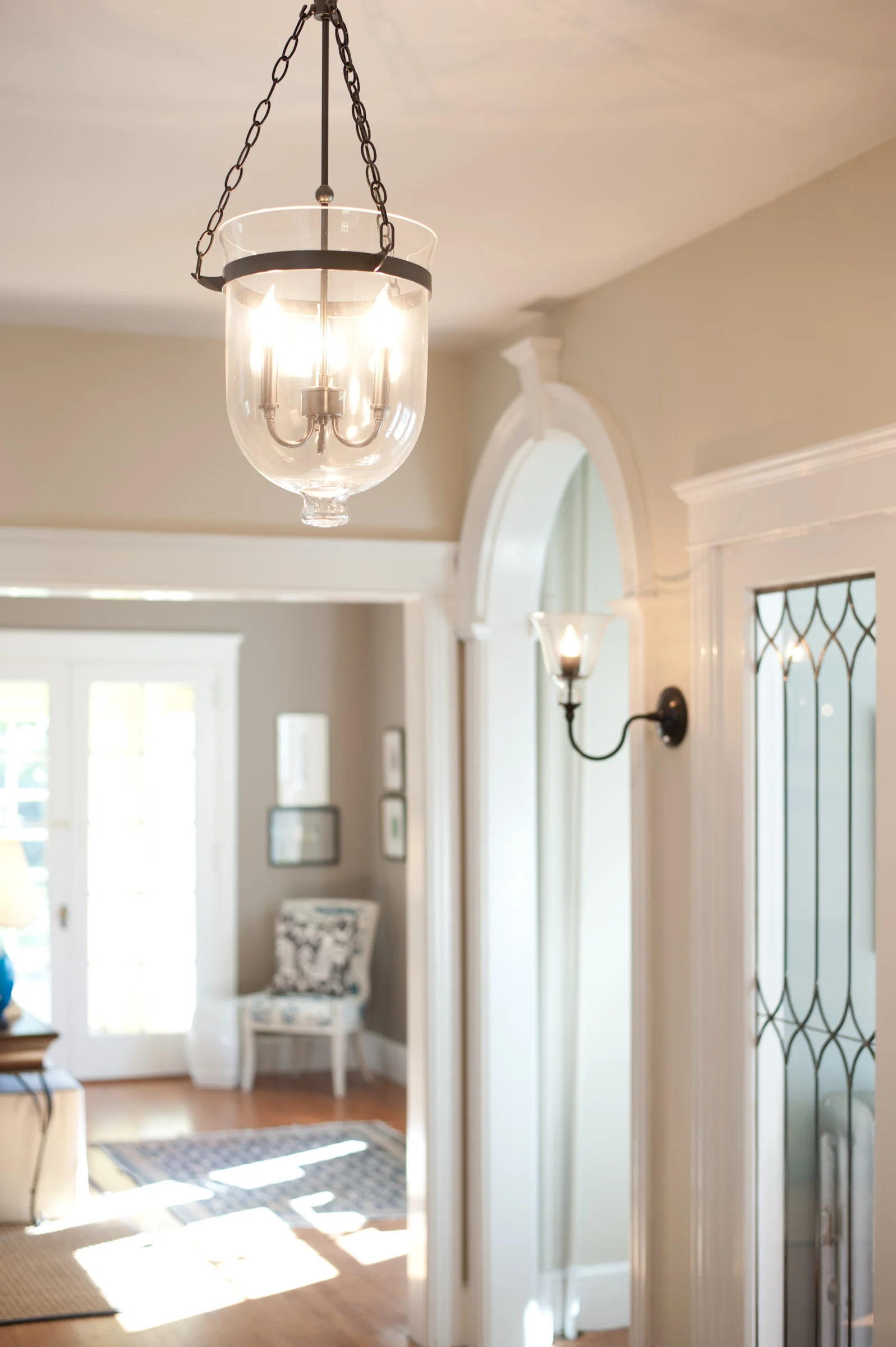 hallway lighting - Huffard House Interior Design