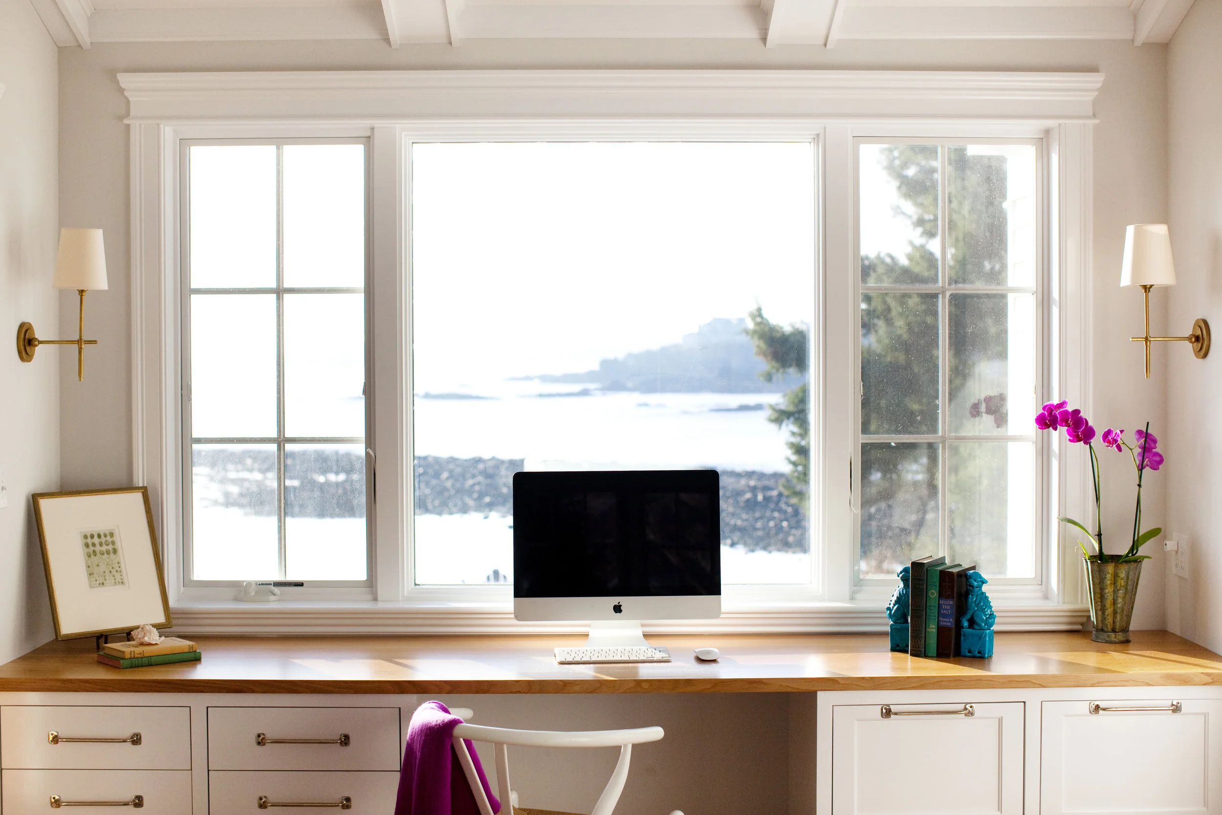 home office space - Huffard House Interior Design