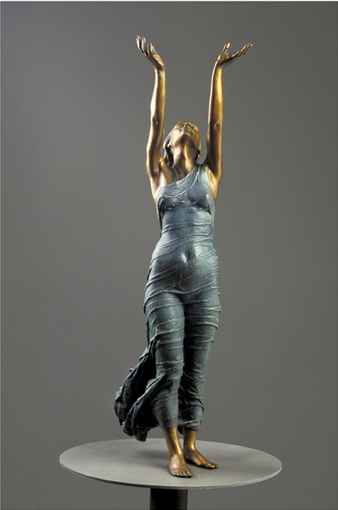 Aurora's Gift - 40 X 12 X 8 in cast bronze