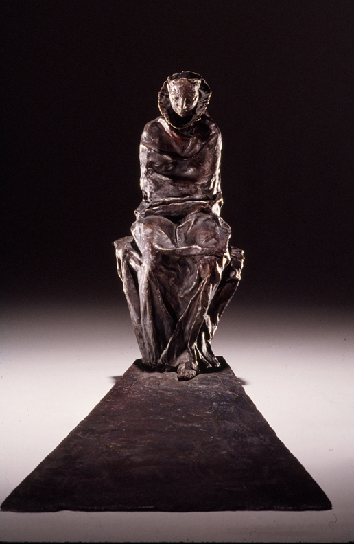Meditation - 28 X 9 X 21 in cast bronze