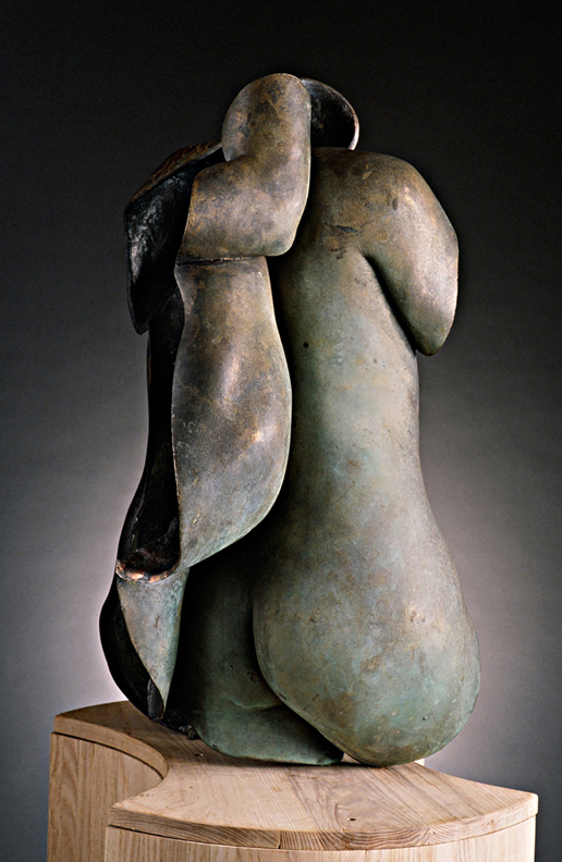 Shared Boundaries - 34 X 20 X 23 in cast bronze