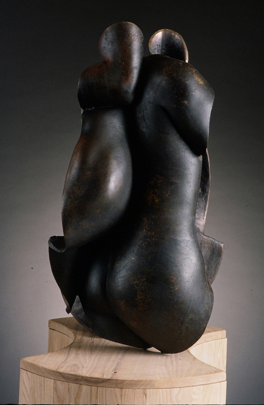 S hared Boundaries - 34 X 20 X 23 in cast bronze