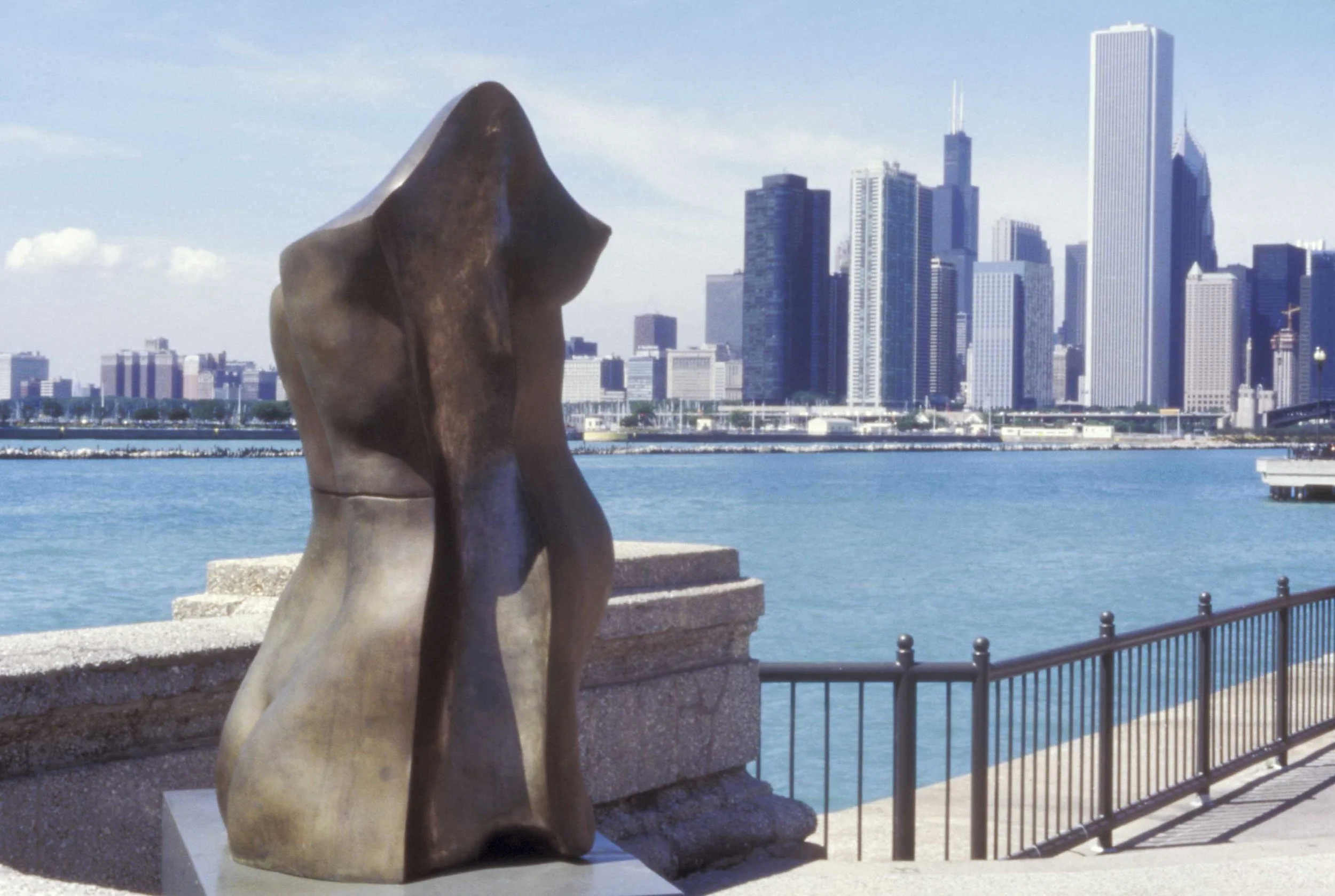 Res - 8' X 4' X 3' in cast bronze (1999) at Navy Pier in Chicago, IL