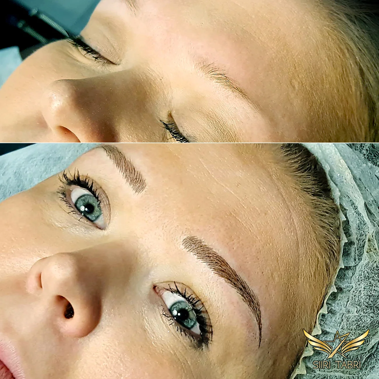 SharpBrows Light microblading. Brow shape changed totally :)