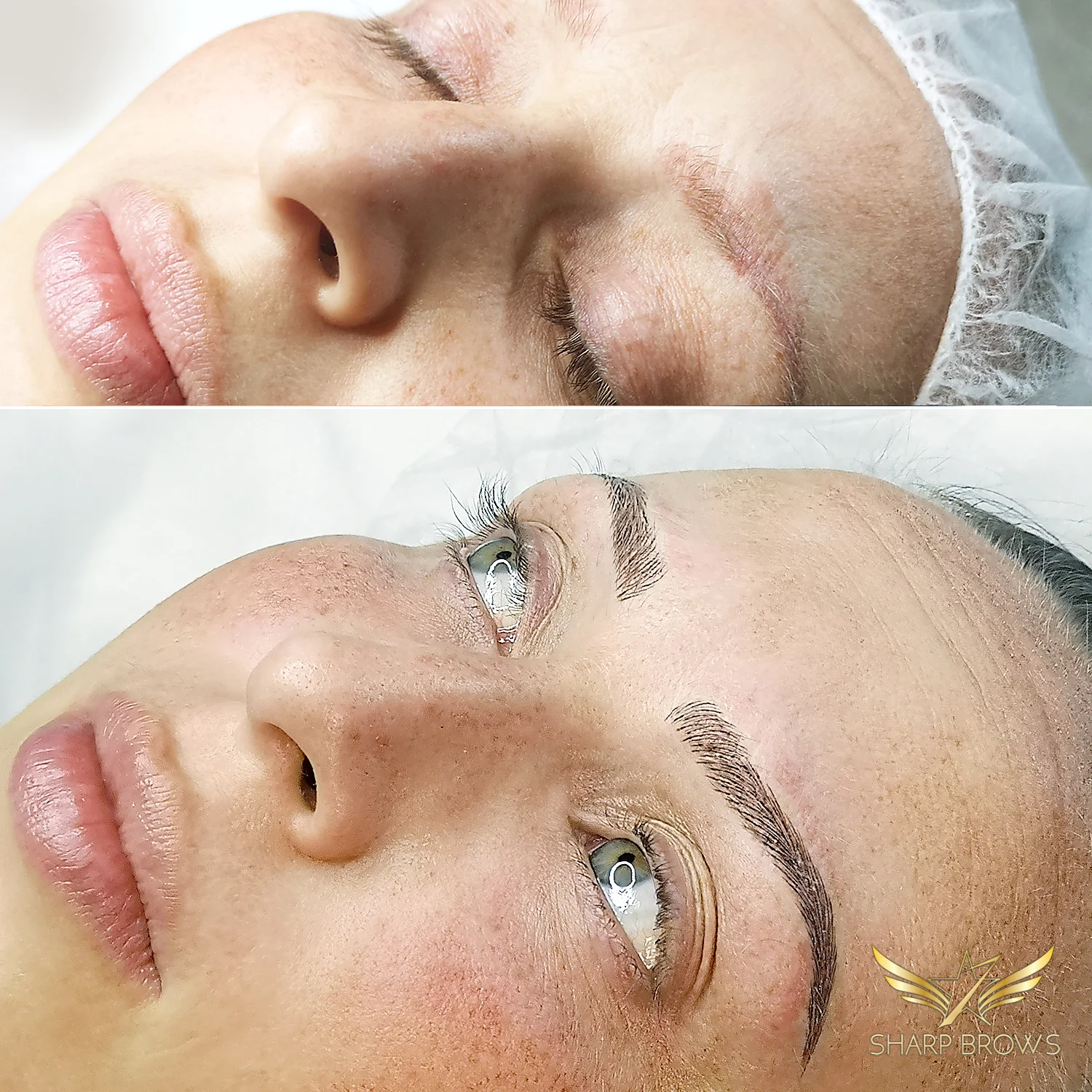Light microblading - Excellent results from a quite poor starting situation.