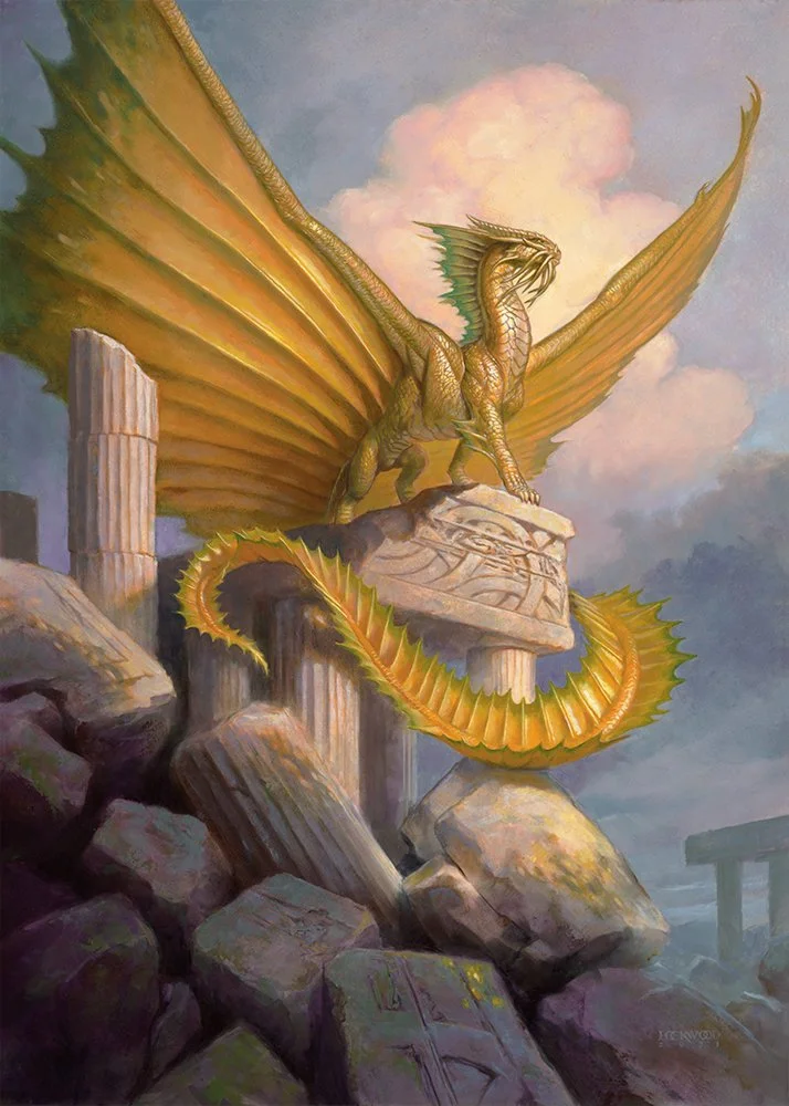 Ancient Gold Dragon — The Art of Todd Lockwood