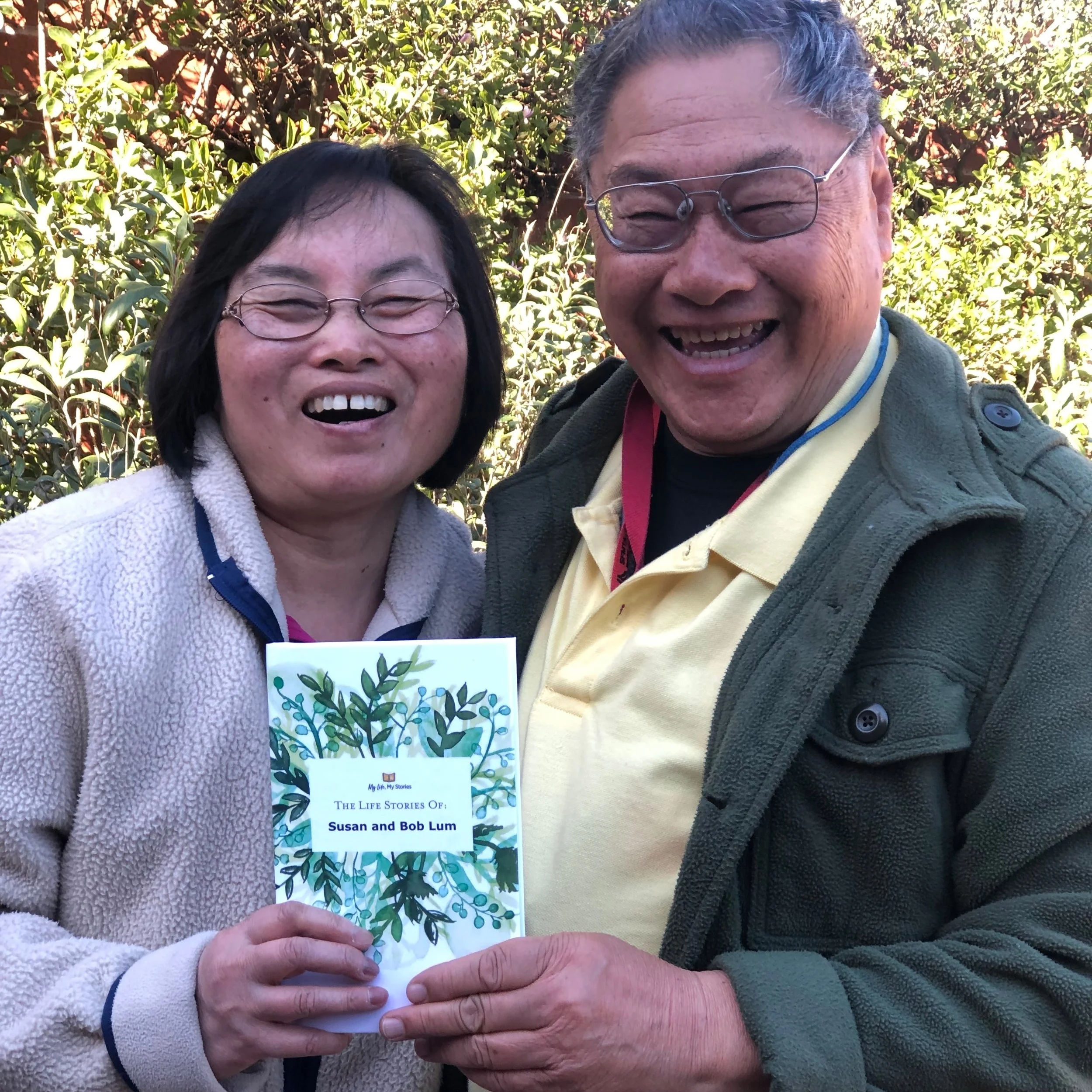 Bob and Susan with book