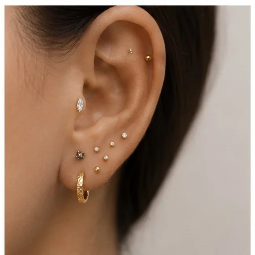 Curated Ear Piercings