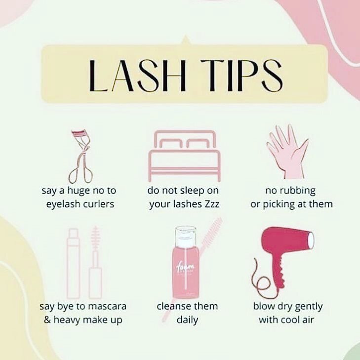 Here are some wonderful tips from @simplycrystalskinbyvictoria to help your lash extensions last longer. 

If you are looking for a phenomenal lash artist, look no further and book with Victoria today on our Vagaro app! 💗