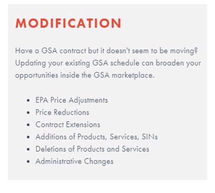 Need some help making changes to your GSA Schedule? We've got your back! Get ahead of the game by making modifications to your schedule before the holidays come around! 🤓#smallbusinessowner #generalservicesadministration #gsacontracts #federalprocur
