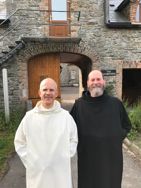 Dom Pius with Dom Mark Kirby.
