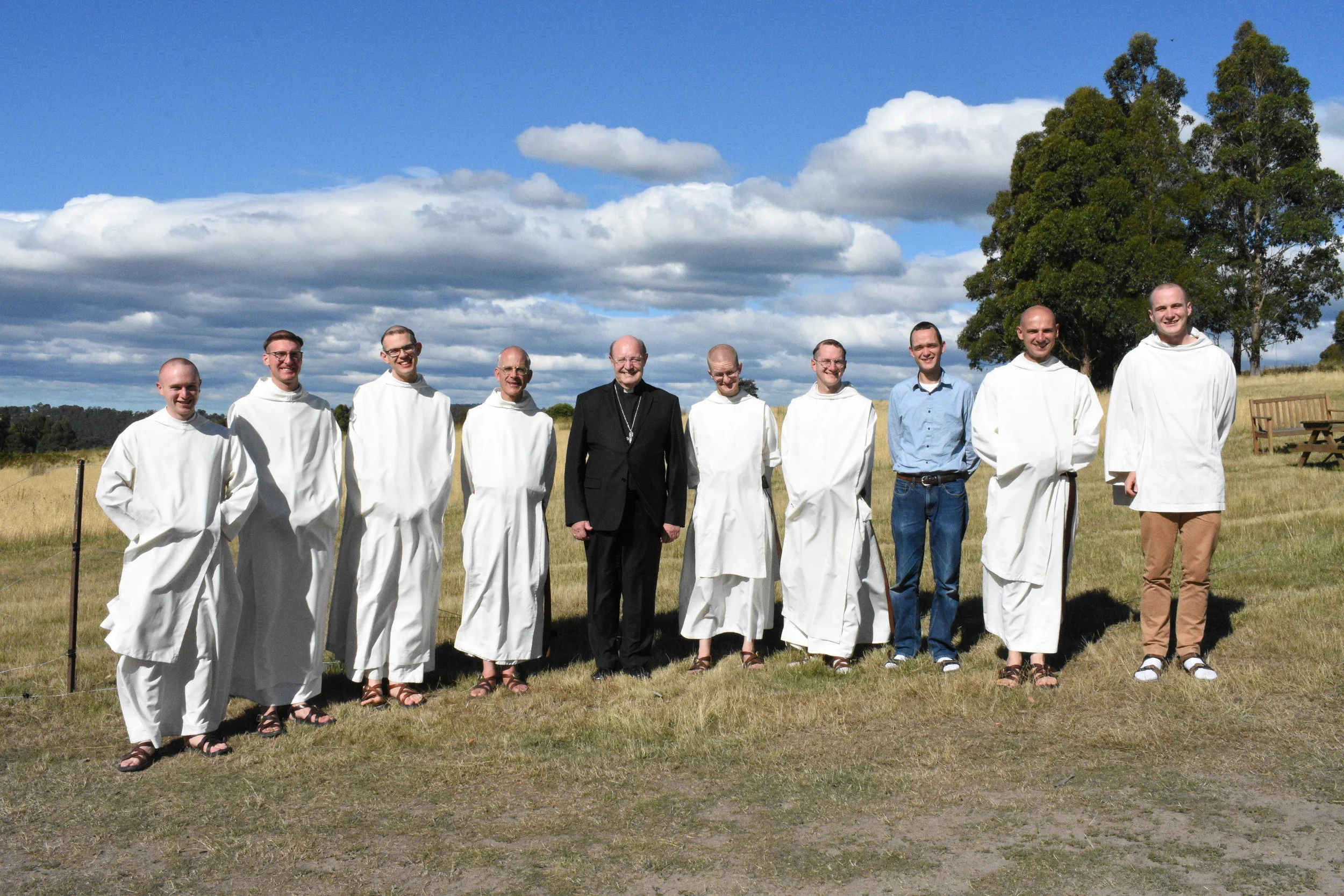 Second anniversary community photo with our Archbishop.