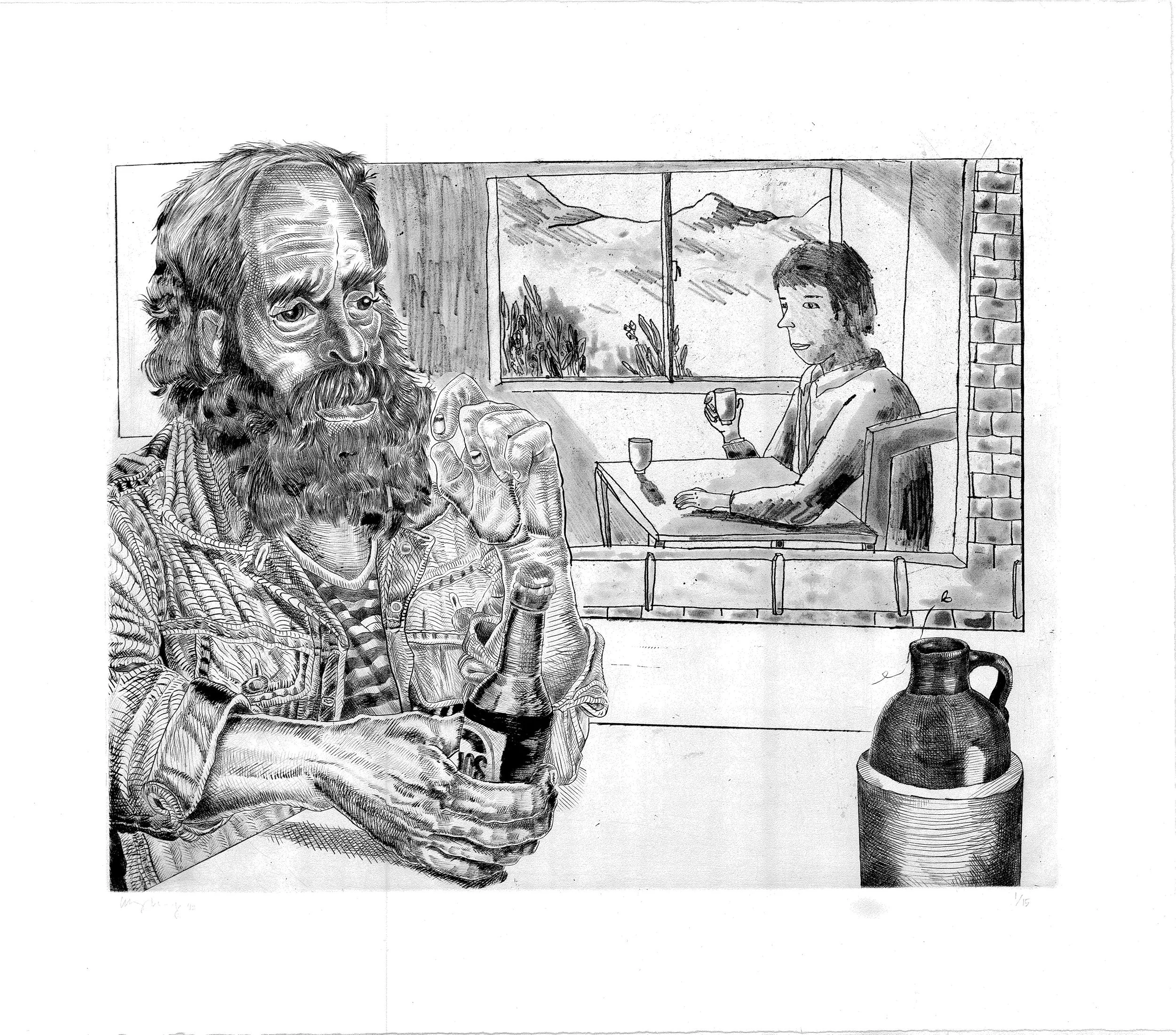 Two Drinkers (after The Vollard Suite),