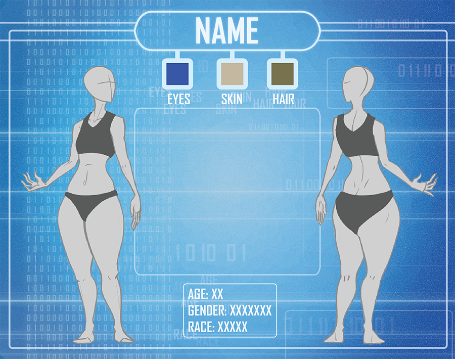 Character Reference Sheet Templates Split Bandit