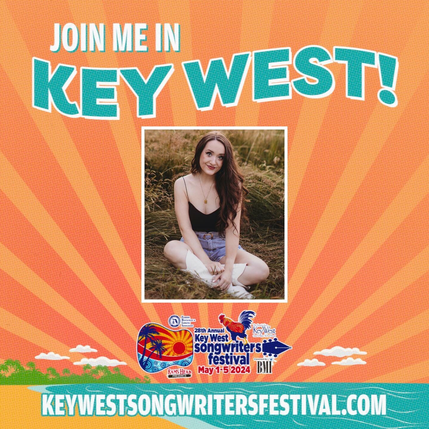 still in shock that @bmi invited lil ole me to be included on this lineup of songwriters 🥹🫶🏼 

see you in May, Key West!!! ☀️🏝️ @keywestsongwritersfestival