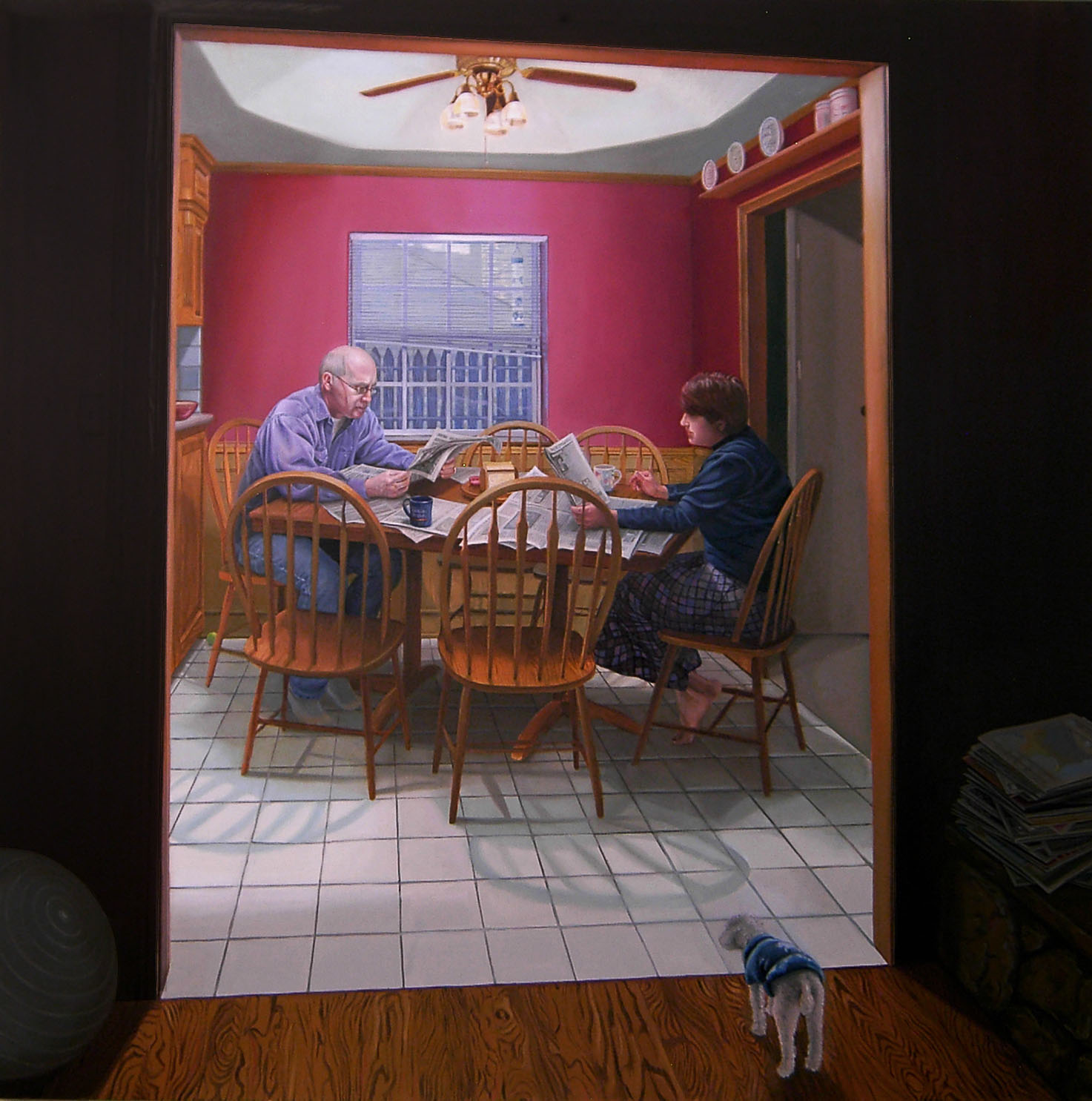 4.  Dad and Mary Over Breakfast, Oil on canvas, 2007.jpg