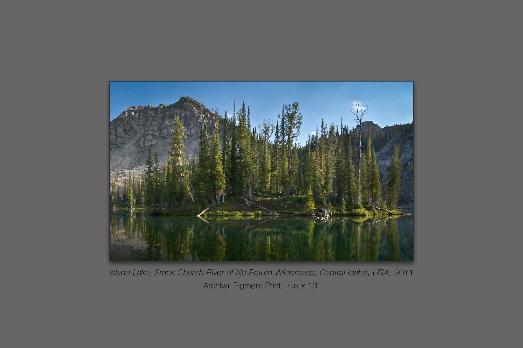 Island Lake, Frank Church - River of No Return Wilderness, Centr