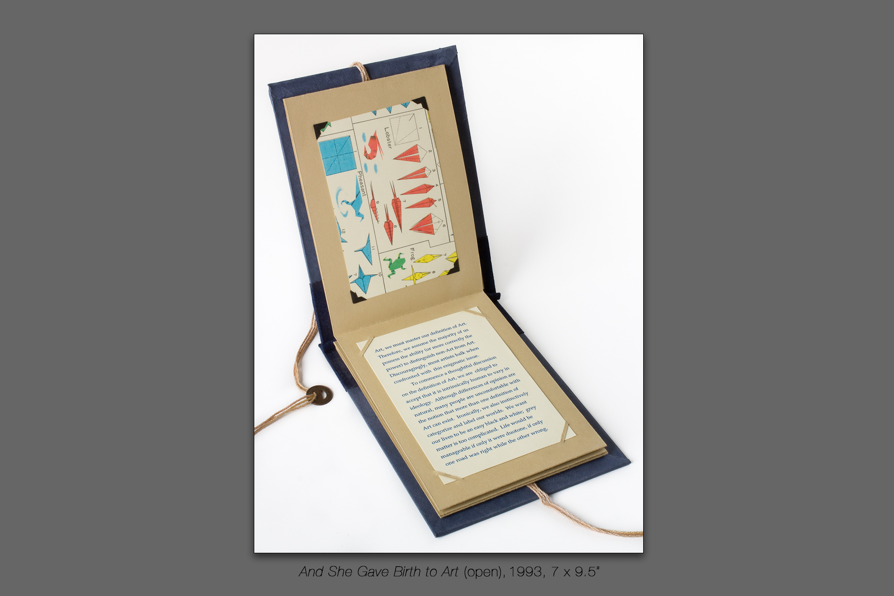 And She Gave Birth to Art (open), 1993, 7 x 9.5"