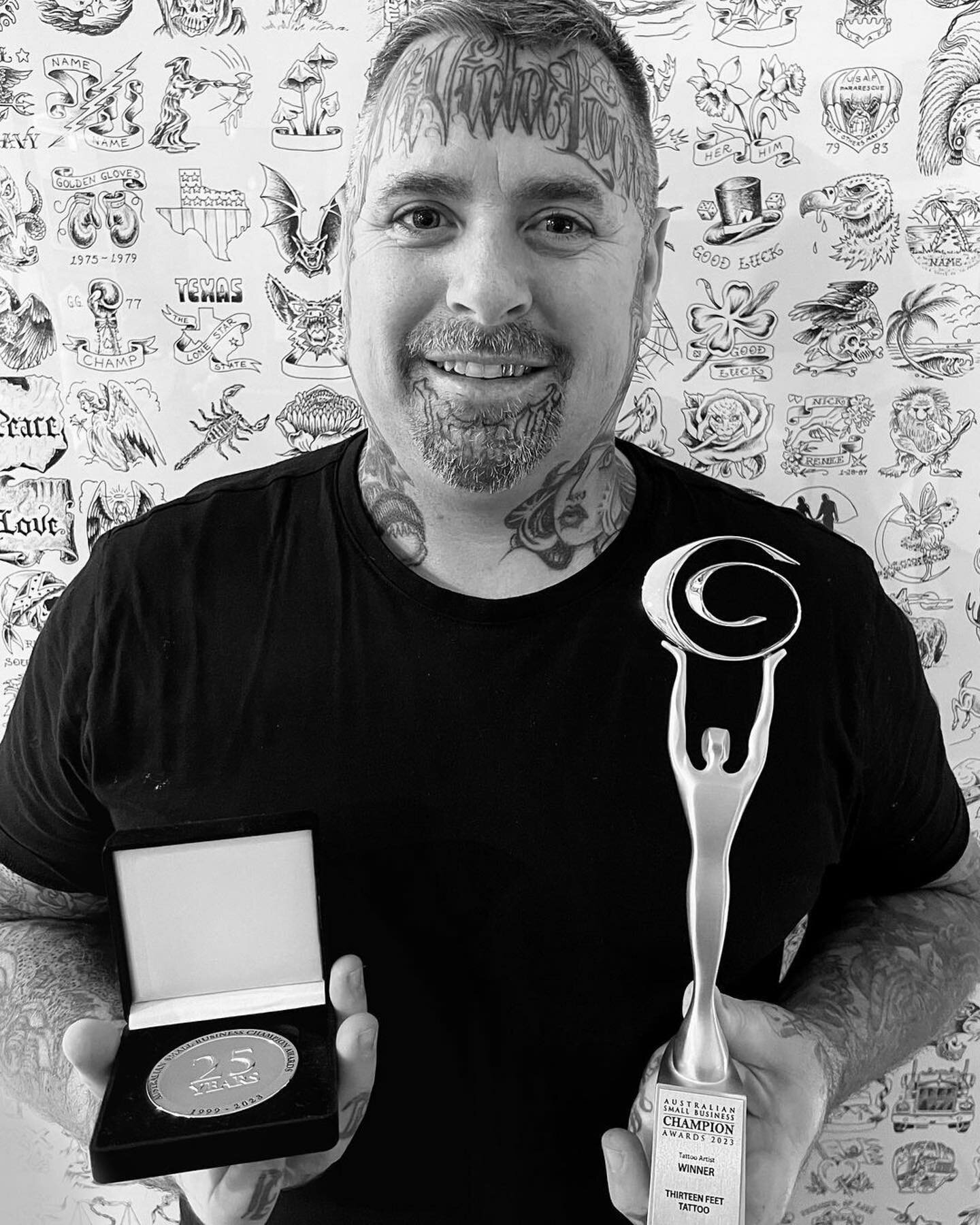 This is a BIG one.
It&rsquo;s nice when an award comes from outside our industry. Winning Australia&rsquo;s champion small business award 2023 isn&rsquo;t something we take lightly. Thank you to all of our valued customers, our artists &amp; staff th