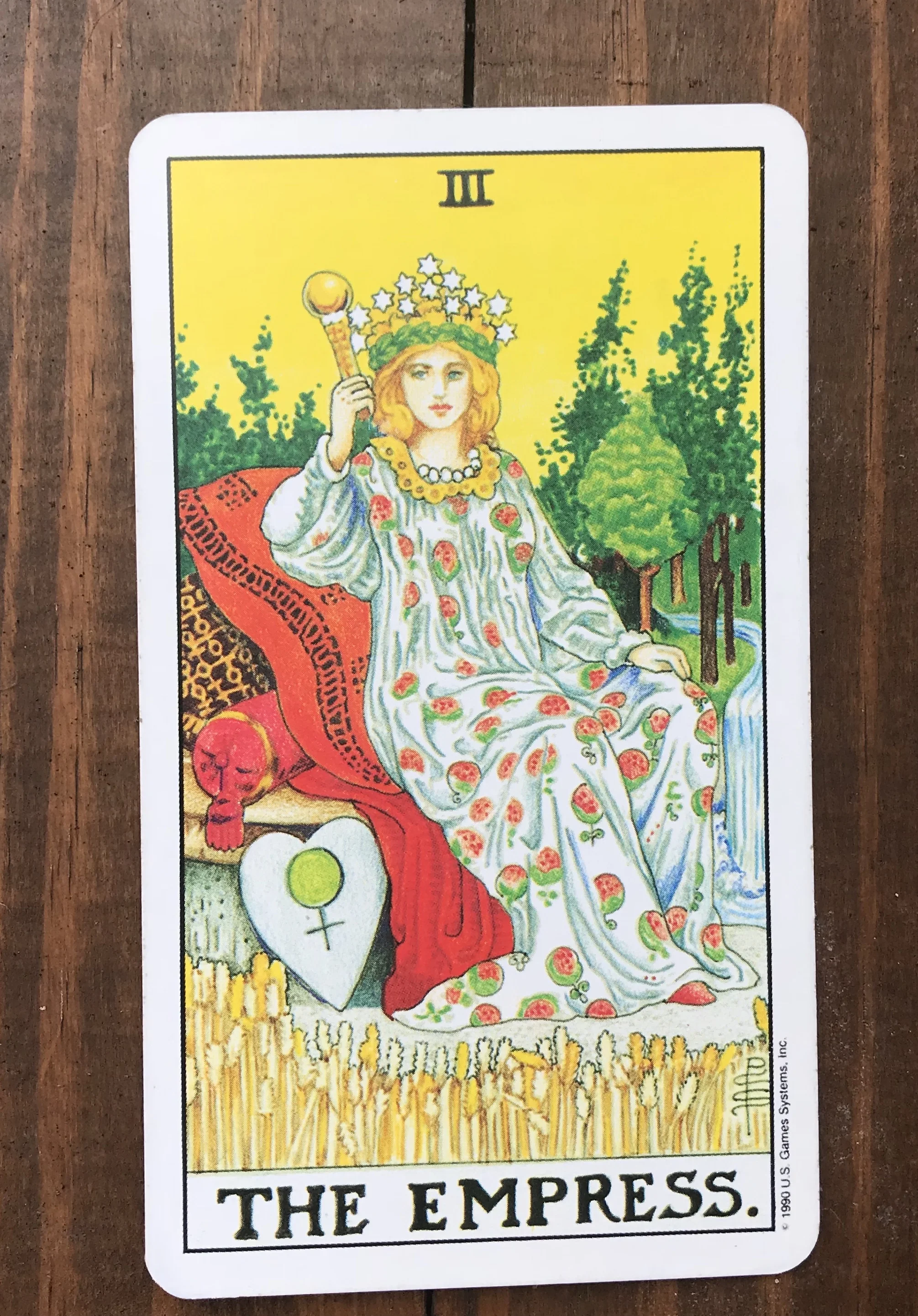 The Empress in Rider Waite Smith