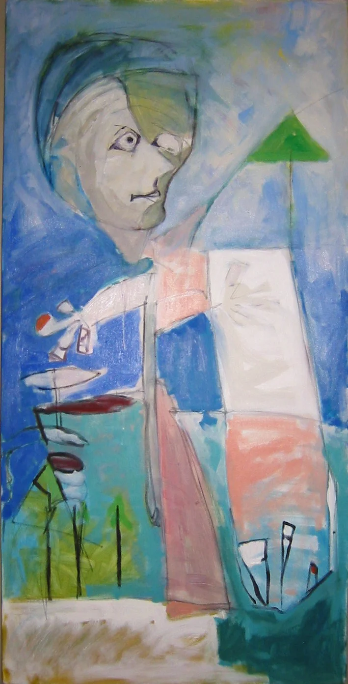 Reflections- Figure 3, Oil on Canvas, 48" x 24", 2012