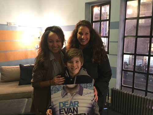 Former student, Olivia Puckett, <i>Dear Evan Hansen</i> & son Noah Baird, <i> Matilda</i> Broadway 2016