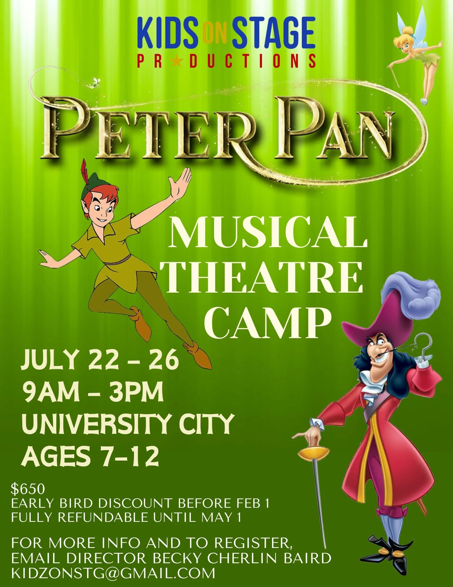 SUMMER CAMP 2024  PETER PAN MUSICAL THEATRE