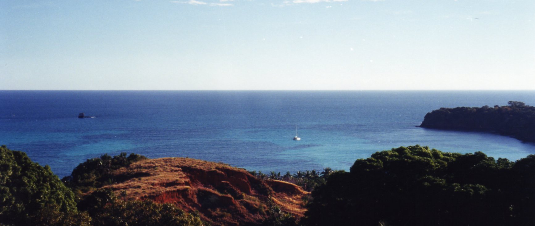 Moored in the bay at Nosy Iranja