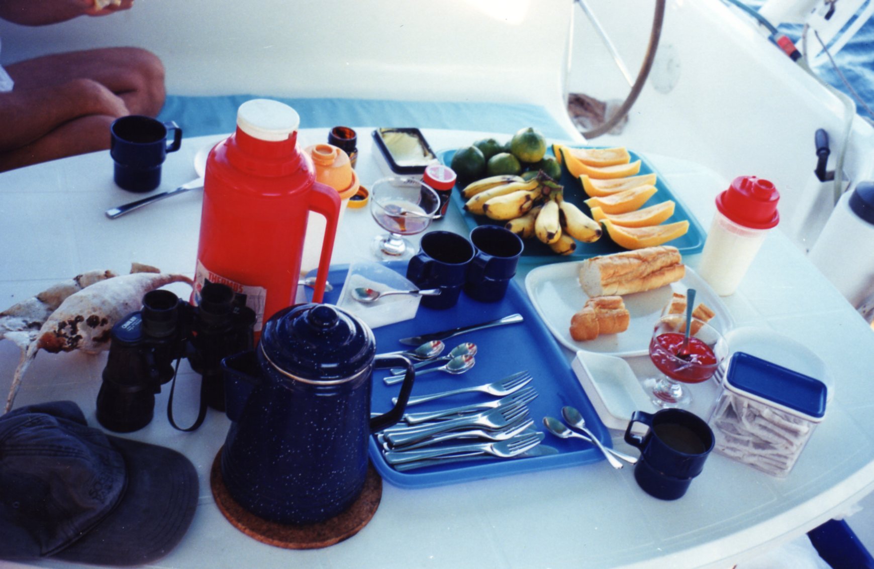 Breakfast on board