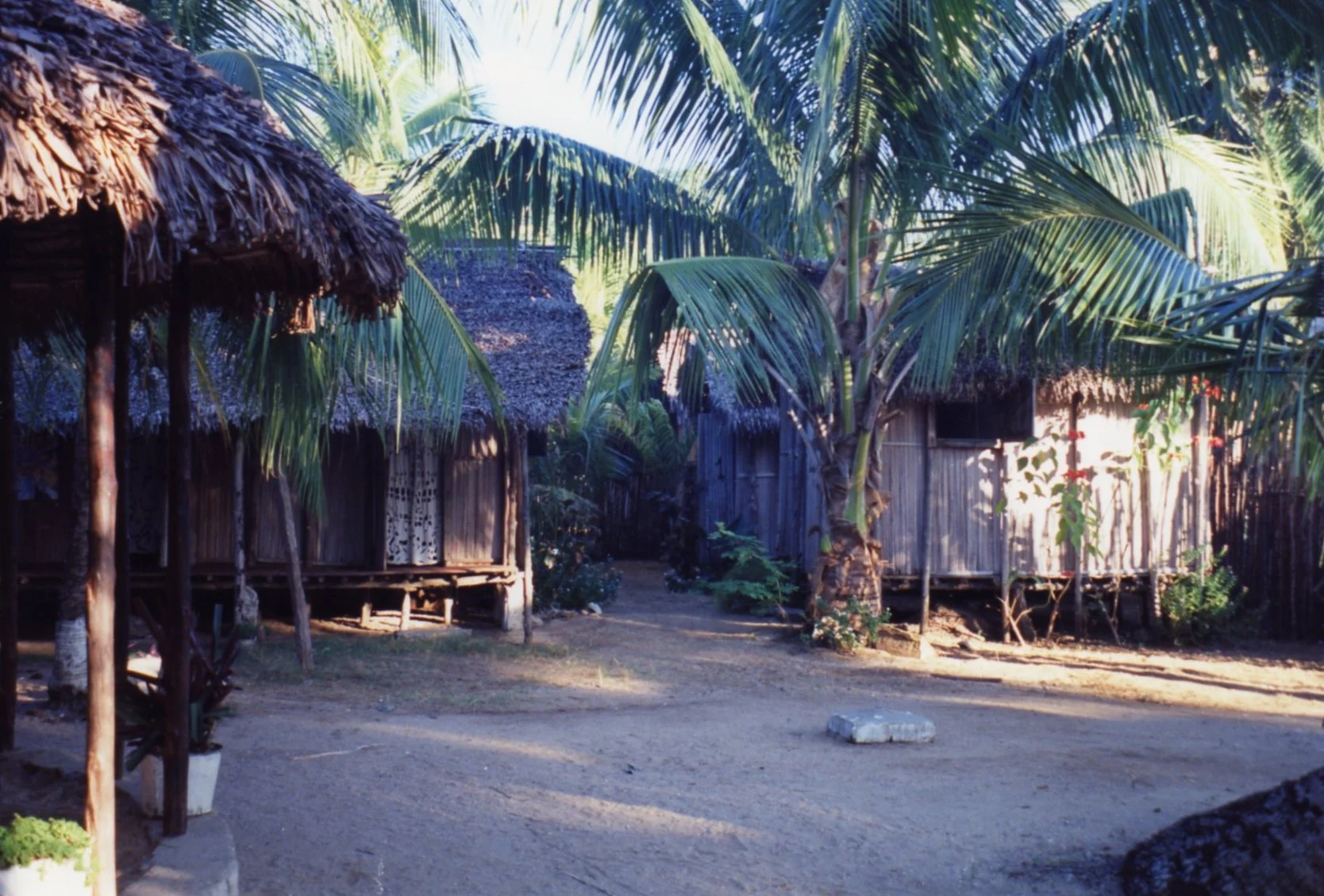 Ampangorina village - Embroidered cloths for doorways