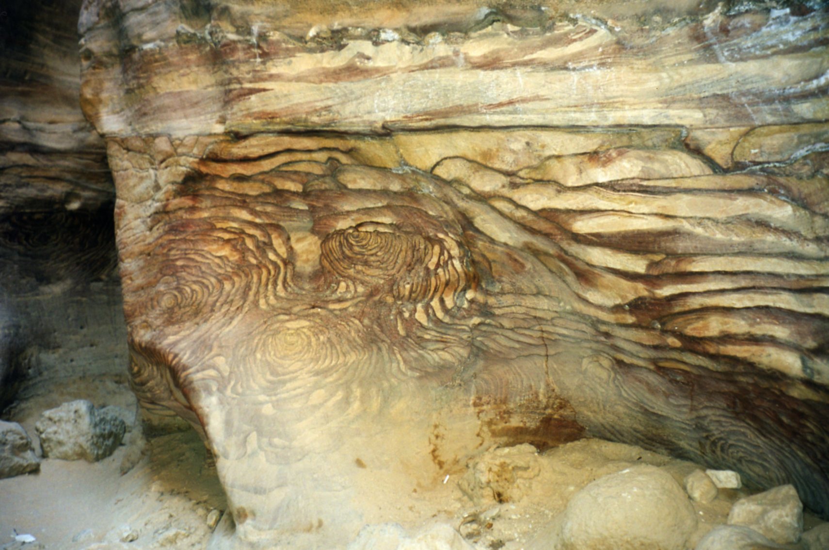 Etched by the wind, water and sand of time